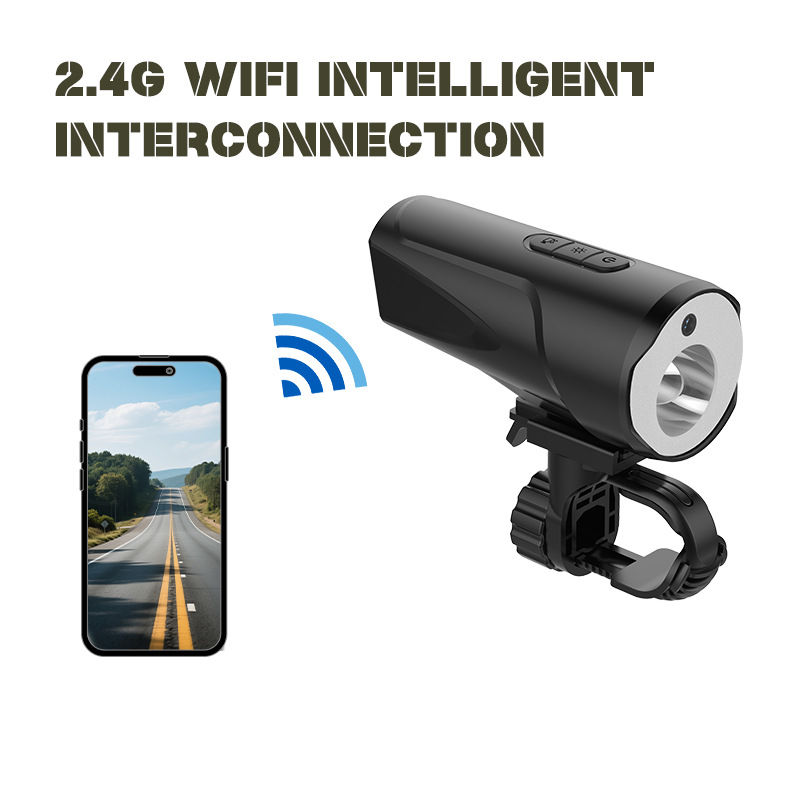 Cross-Border Popular Wireless Wifi Outdoor Cycling Lighting Recorder Bicycle Motorcycle Strobe Sos Camera
