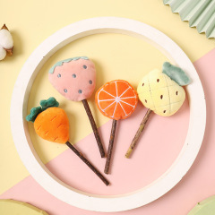 New fruit series Mu Tian Polygonum cat tea stick four pieces cat pet supplies toys wooden self-hyper teething stick
