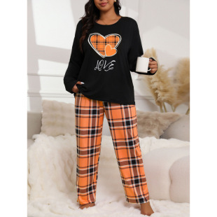 J 77359 Heart Print Loungewear Set ����ӡ���Ҿӷ����b