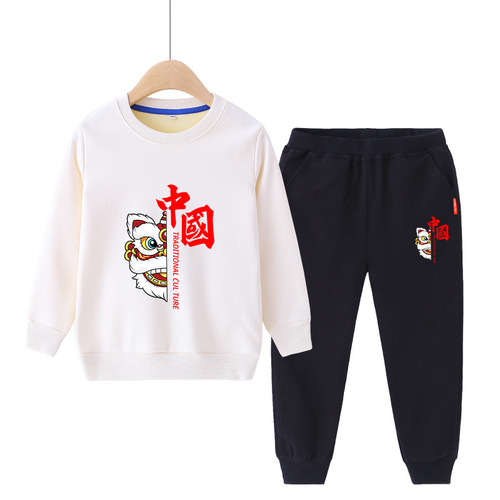 Graduation Primary School Sports Meeting Costume Red Song Performance Uniform Children's Cheer Team Class Uniform Boys' Red Set Girls' Red Set