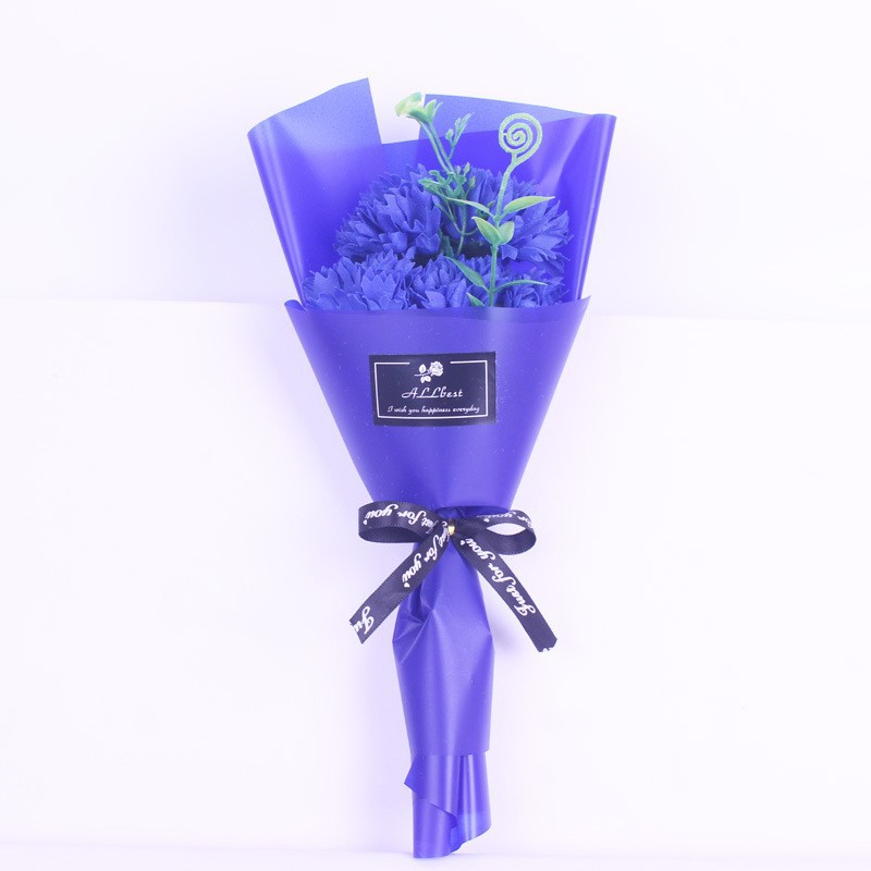 Regalo del Día del maestro 7 flores de jabón pequeño ramo de rosas artificiales Regalo de Cumpleaños Sanba Festival Día de San Valentín