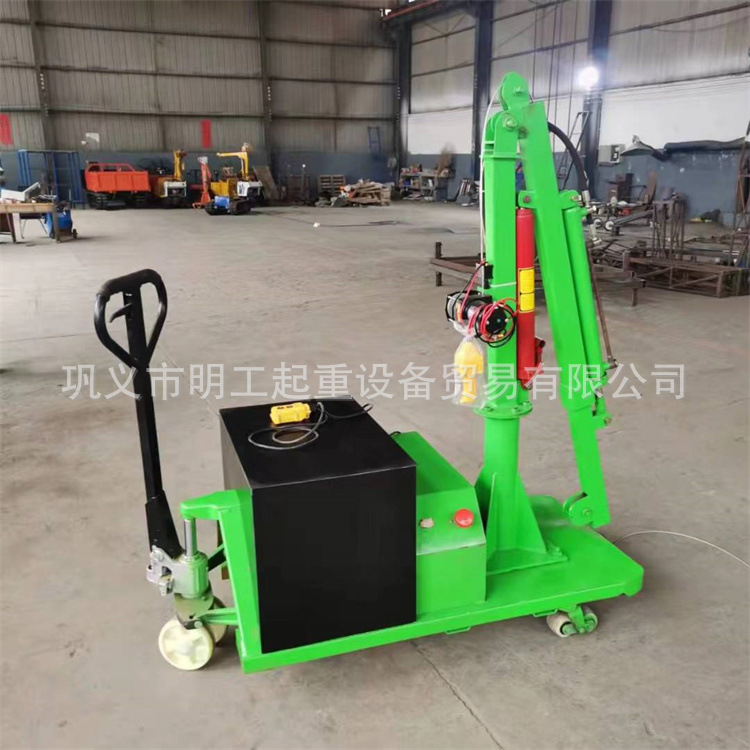 全电动液压吊机   可移动电动吊机 小吊  电动吊车 车载吊机2T