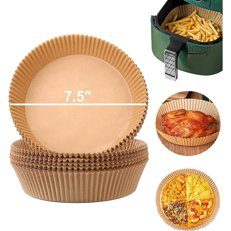Air Fryer Paper Oil Paper Mold Storage Tray 400 Disposable Fast Food Plates Air Fryer Paper Wholesale