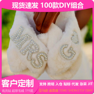 ins�羳���控ë��ЬŮ�Ӽ�MRSëë��ЬBRIDE��YWIFEY��ĸ�����