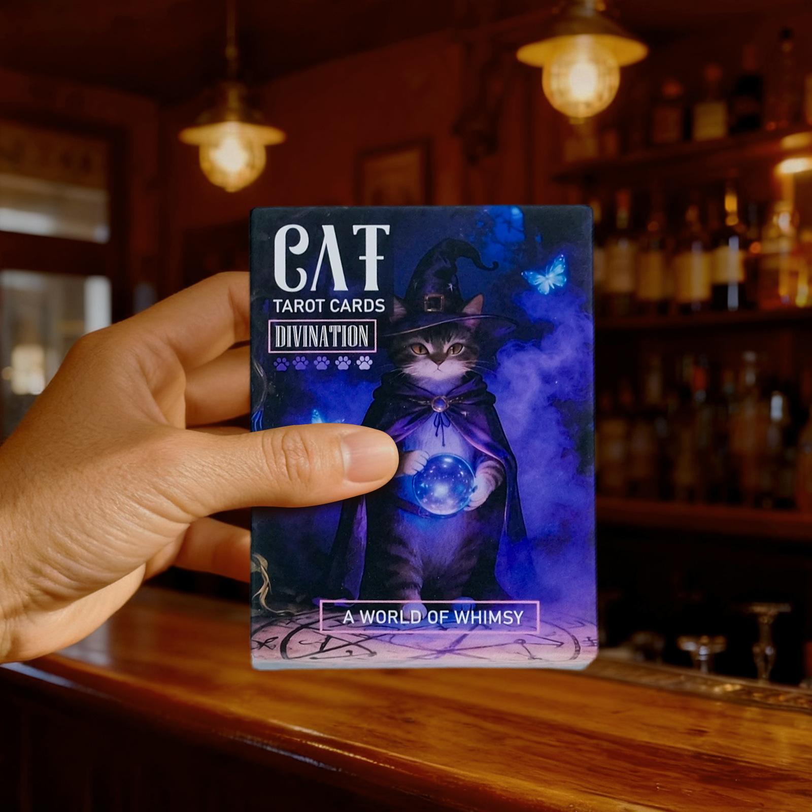 Whimsical Cat Tarot Card Game Mysterious Immersive Board Deck_voghion.com