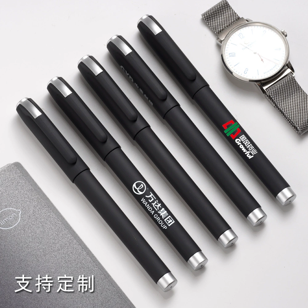 Бизнес-нейтральная ручка индивидуальная печать логотипа черная углеродная ручка индивидуальная рекламная ручка офисная ручка