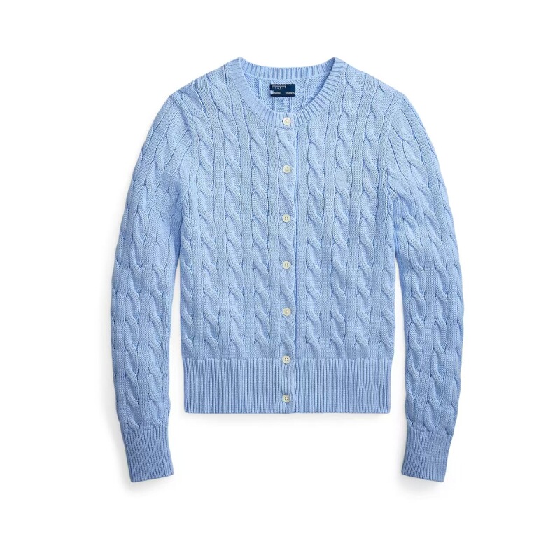 High-Quality Qr Code-Scannable Classic Women's Clothing, Summer Slim-Fit Cotton Crew Neck Knit Cardigan with Cable Knit High-Quality Qr Code-Scannable Classic Women's Clothing, Summer Slim-Fit Cotton Crew Neck Knit Cardigan with Cable Knit