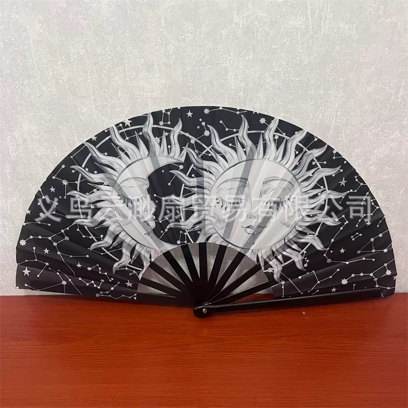 来图定制定做双面印刷广告宣传扇亚马逊爆款10寸8寸折叠扇功夫扇