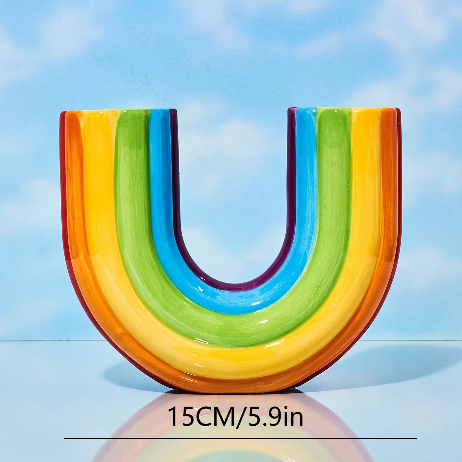 Nuevo simple arco iris flor floral decorativa para el hogar decoración de la sala de estar jardín floral floral de resina seca