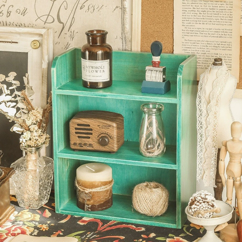 Z настольный держатель для кружек, zakka настольный деревянный шкаф, деревянная косметика, настенная крепление, настенная ретро세트