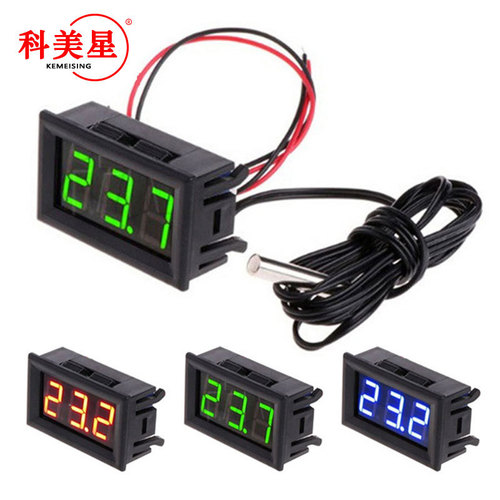 12V electronic temperature counter display digital thermometer fish tank refrigerator water temperature meter thermometer factory direct sale