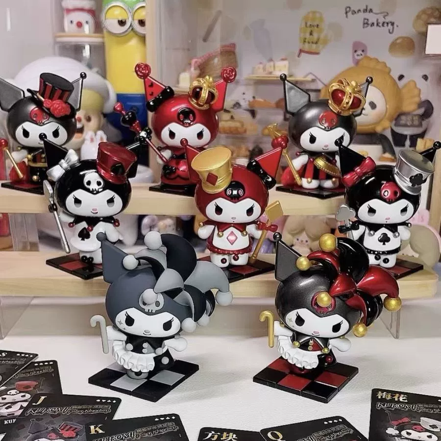 Sanrio Kulomi Poker Kingdom слепой бокс, модная фигурка-игрушка, милый мультяшный настольный