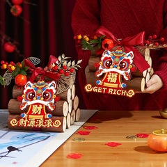 喬迁の喜木材装飾置物新居に薪を配置します。
