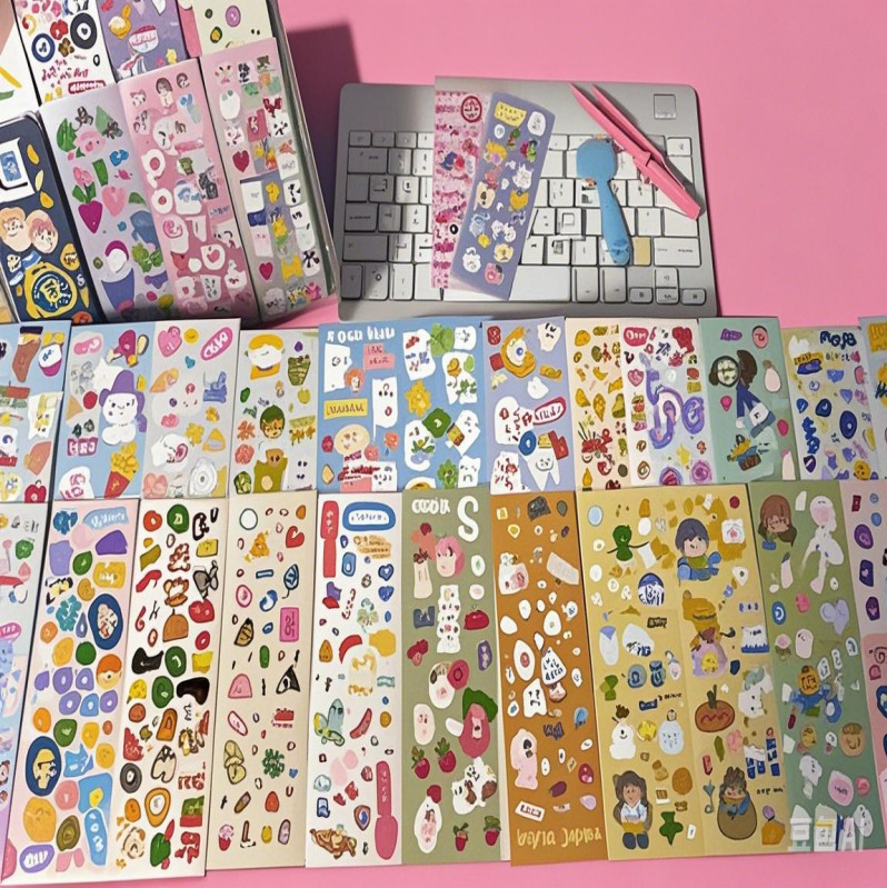 オリジナル超可愛いレーザーグッカステッカーDIYスター文具デコレーション絵画手帳用粘着シール|undefined