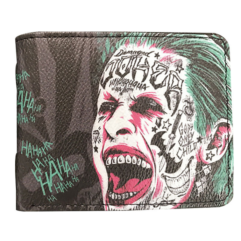 Black Jack Knight billetera corta de dos veces Héroe de dibujos animados estudiante monedero