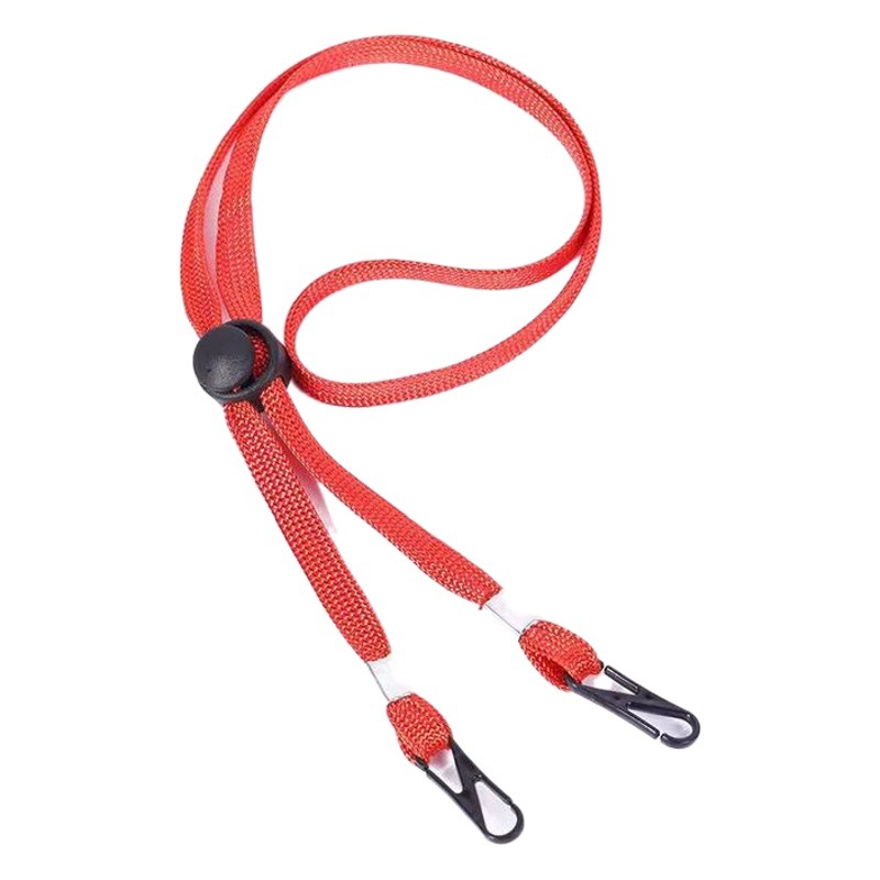 Windproof Rope Summer Sunshade Fisherman Hat Sunshade Hat Ear Protection Lanyard Polyester Adjustable Hat Rope Individual Packaging