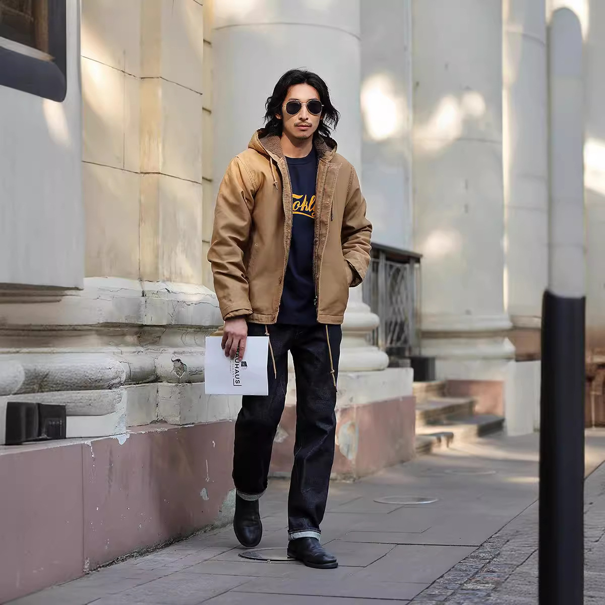 OKONKWO Marina N-1 capucha cubierta traje de cubierta chaqueta gruesa de N2 hombres Chaqueta de algodón acolchado