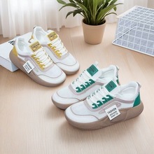 ins韩版网面小白鞋女2024夏季新款学生网鞋休闲底透气板鞋摇摇鞋