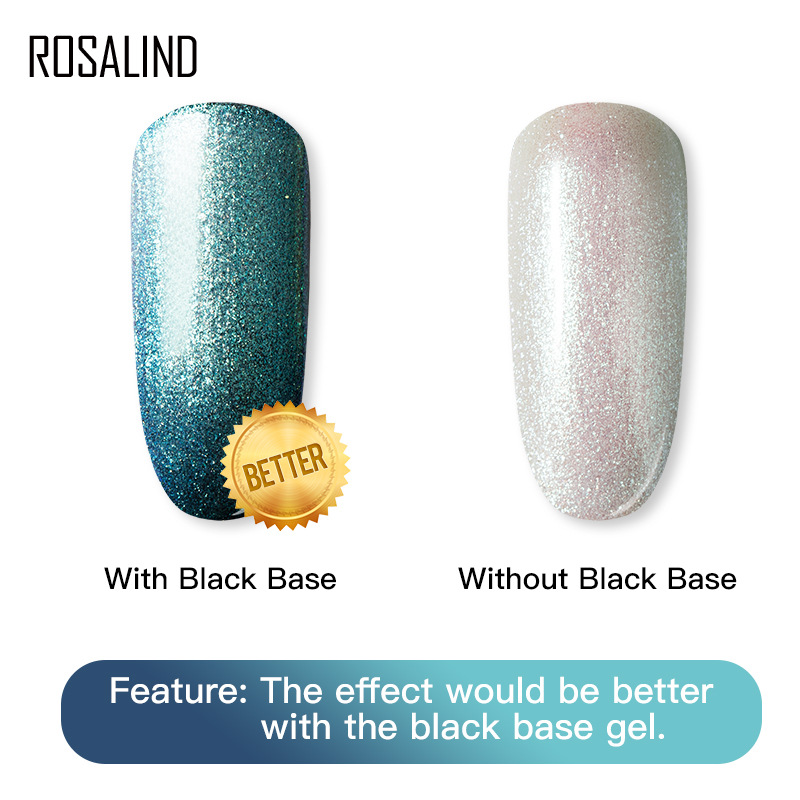 ROSALIND日系罐装甲油胶5ML 混色爆闪幻彩胶蕾丝胶变色龙指甲胶