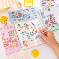 Sweet Shop Girl Weeks Planner Cute Instagram Style Week Planner for Students Grid Page Notebooks