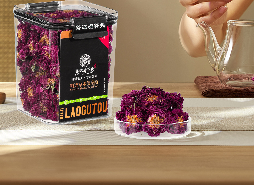 Dried Rose Flower Crown Buds Large Petal Rose Tea for Women Herbal Wellness 35g Box overview