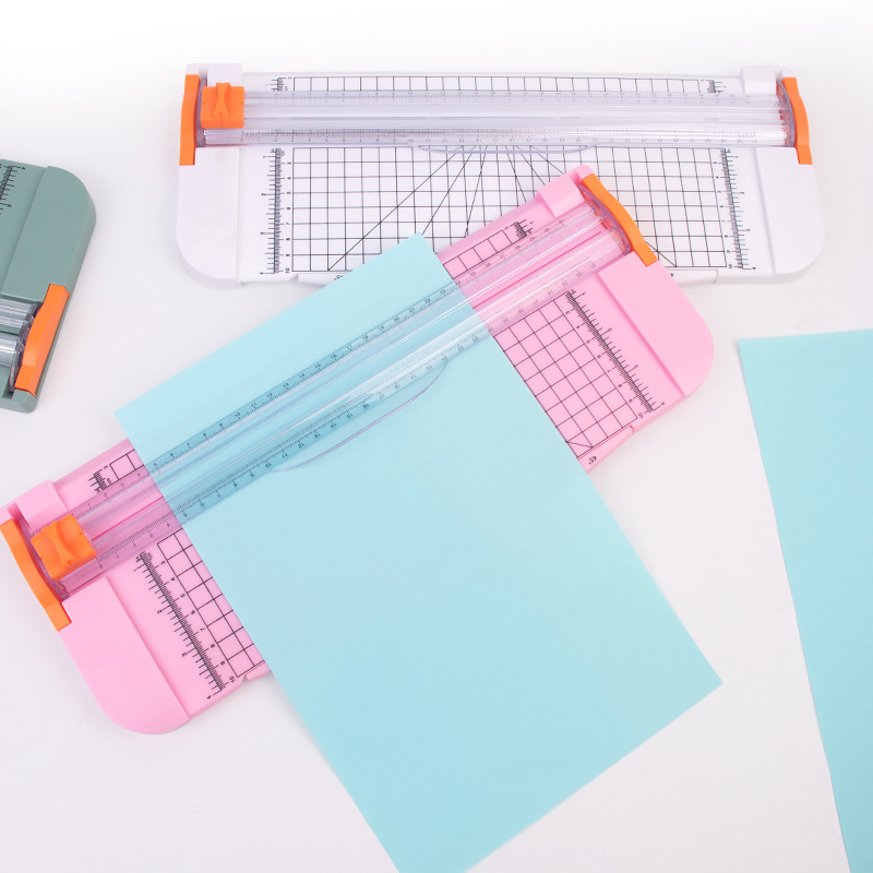 ZEQUAN manufacturer cross-border hot selling paper cutter pink white Morandi green A4 paper cutter plastic paper cutter paper cutter