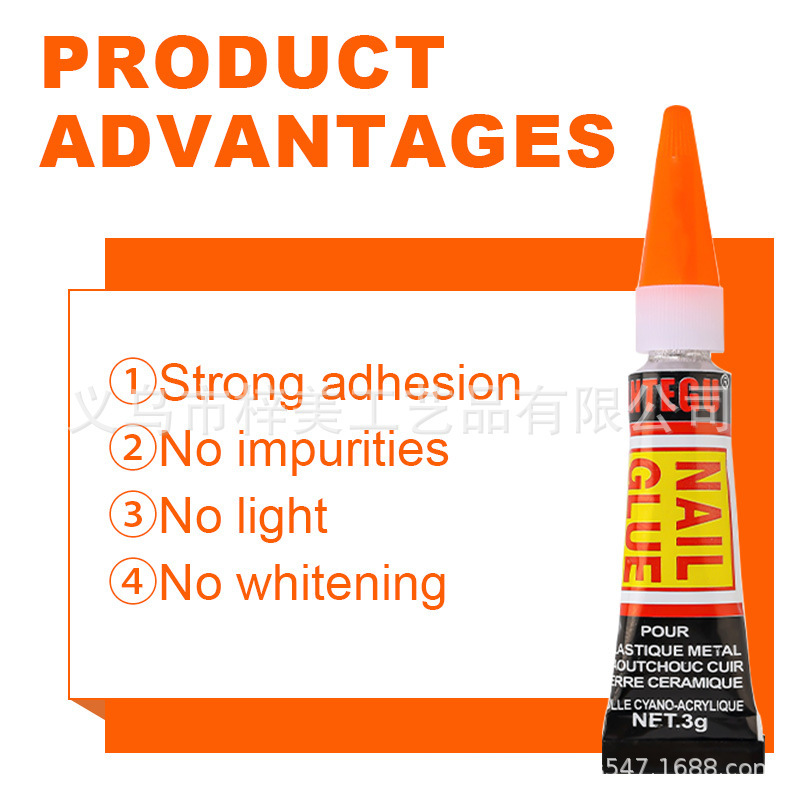 Nail Glue for Nail Tips, Special Adhesive for Rhinestones, No Need for Uv Light, Super Strong, Long-Lasting, Quick-Drying Glue for Fake Nail Tips Nail Glue for Nail Tips, Special Adhesive for Rhinestones, No Need for Uv Light, Super Strong, Long-Lasting, Quick-Drying Glue for Fake Nail Tips