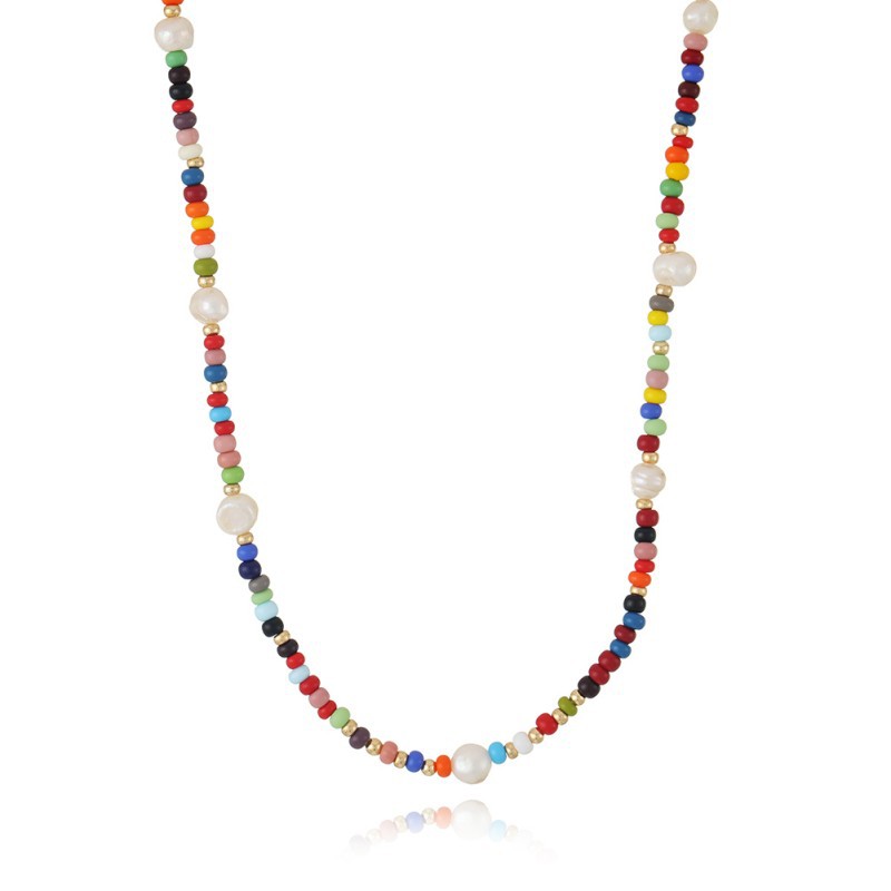 Retro necklace from pearl handmade