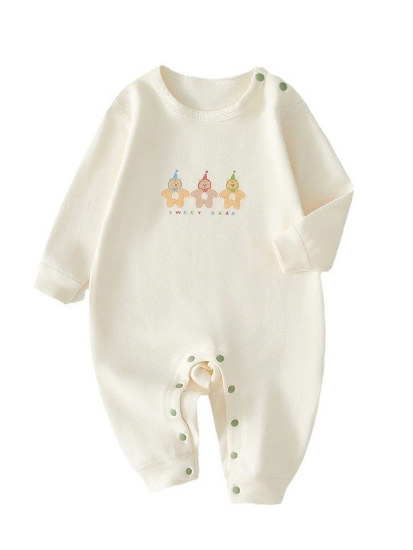 Mono de bebé de algodón, manga larga, cómodo y suave
