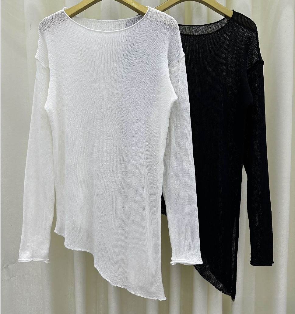 This year's popular trend is beautiful thin sweaters, gentle soft sticky knitted base shirts, long sleeved tops for_voghion.com