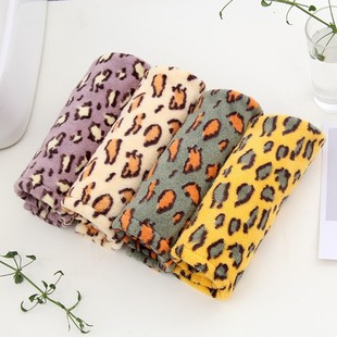 Microfiber Class a Leopard Print Quick-Drying Water-Absorbent Thickeneded Women's Dry Hair Cap Cross-Border Gift Dry Hair Towel Turban