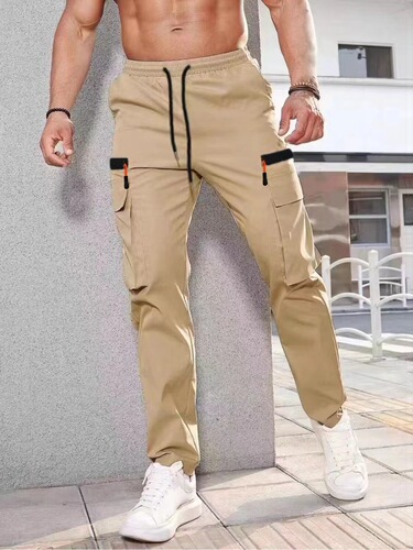 Cross-border exclusive men's multi-pocket casual pants, do not change the standard size, cross-border in-stock new items