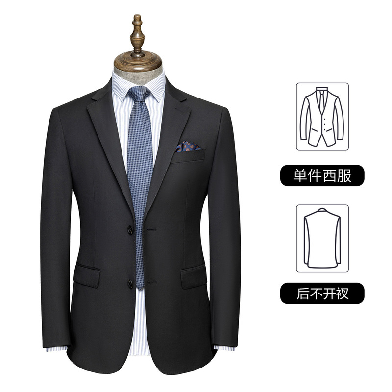 メンズスーツジャケットメンズスーツブラックツーボタンビジネスカジュアルスーツハイエンドフォーマル作業服卸売|undefined