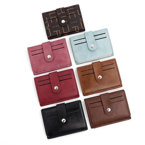 New card holder, card holder, multi-card slot wallet, pu coin purse, fashionable women's wallet, ID card holder, direct from manufacturer
