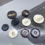 四眼圆形缺口高档钮扣