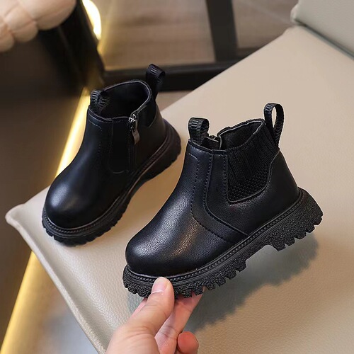 Spring and Autumn Fashion Leisure Sports Small Leather Boots for Boys and Girls Comfortable Trendy Direct Sales