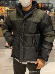 ブランド貿易 NJ1DP79A Beijia 綿服冬の新しいスプライシングメンズフード付きカジュアル綿服卸売