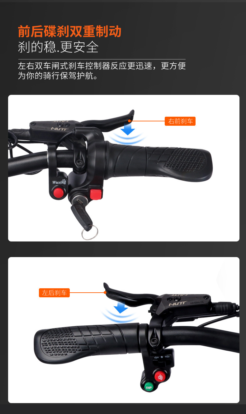 Cross-Border Long-Range Foldable Electric Scooter, Adult Mobility Scooter, Portable Shock-Absorbing Electric Scooter