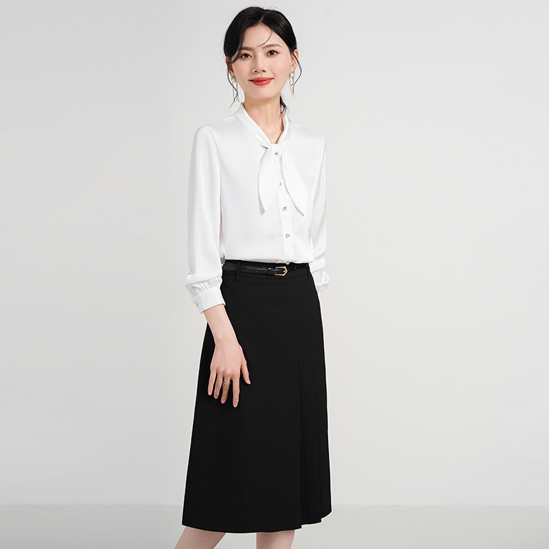 White professional autumn shirt