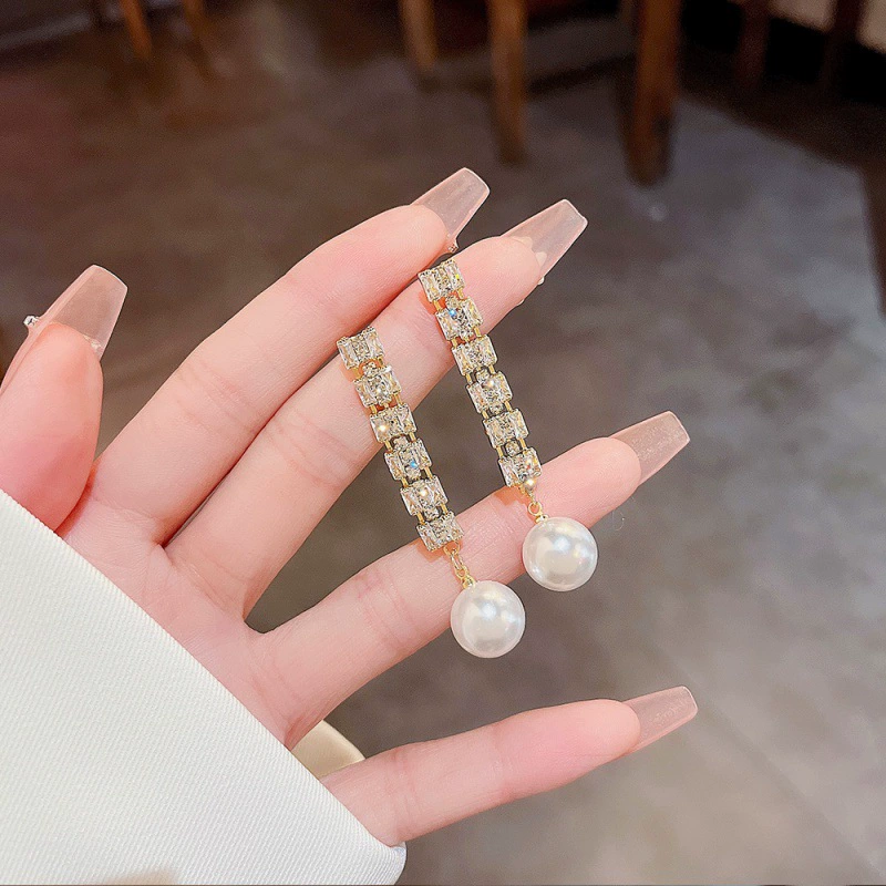 Серебряная игла, серьги из жемчуга, образец 925, стиль легкой роскоши, оптовая торговля