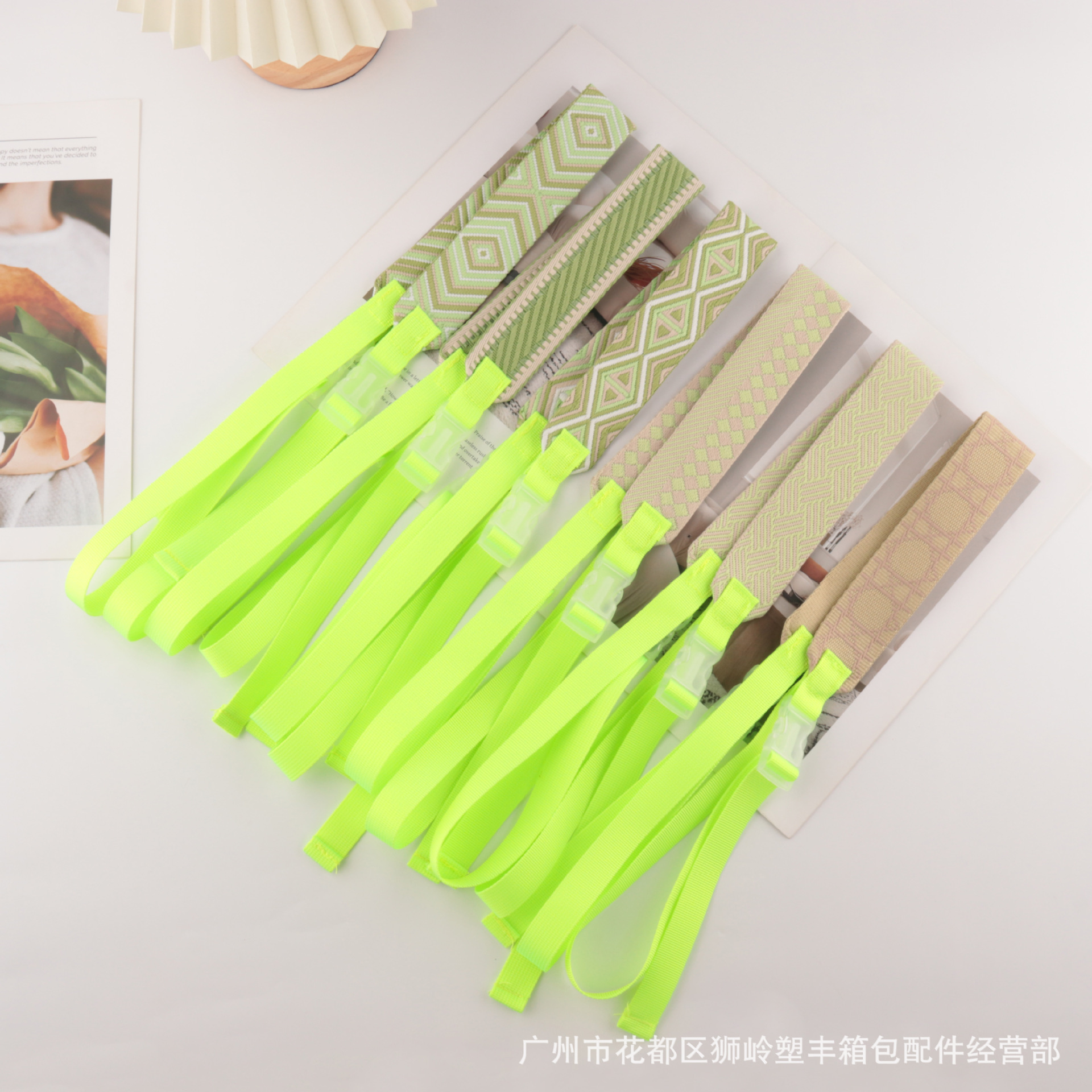 Fashionable adjustable shopping bag, straps, bag strap, creative woven suspenders