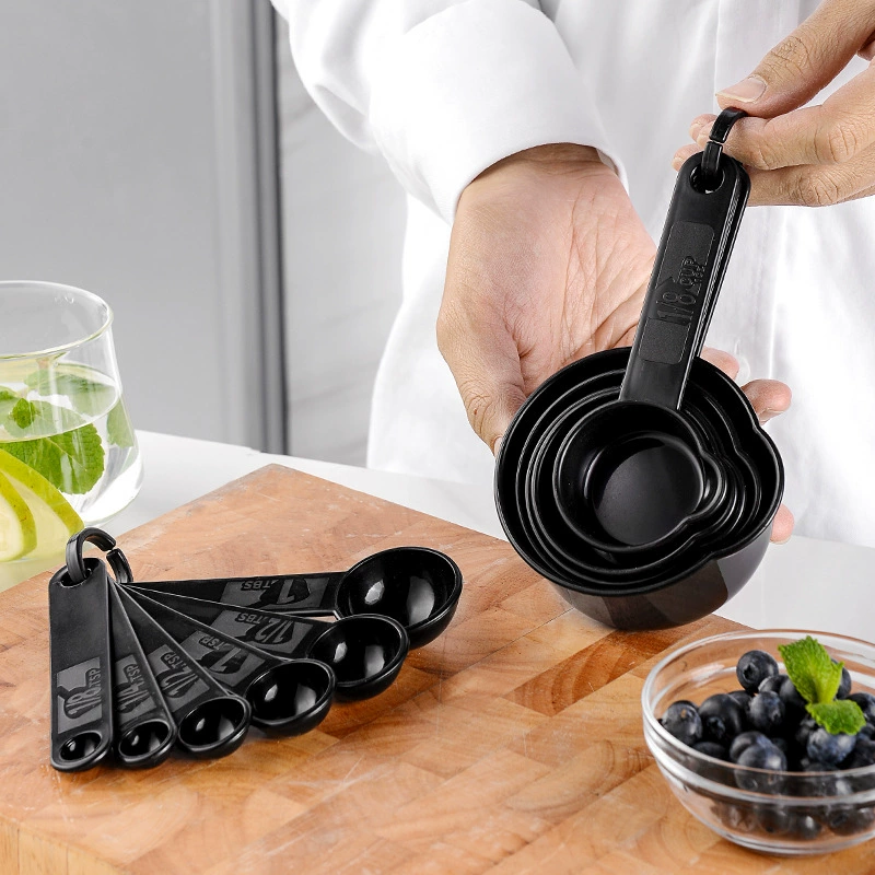 Plastic measuring cup, measuring spoon, set scaled for home use, 11 pieces