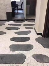 庭院青石板踏步花园不规则汀步户外草坪脚踏园林公园铺路垫脚石板