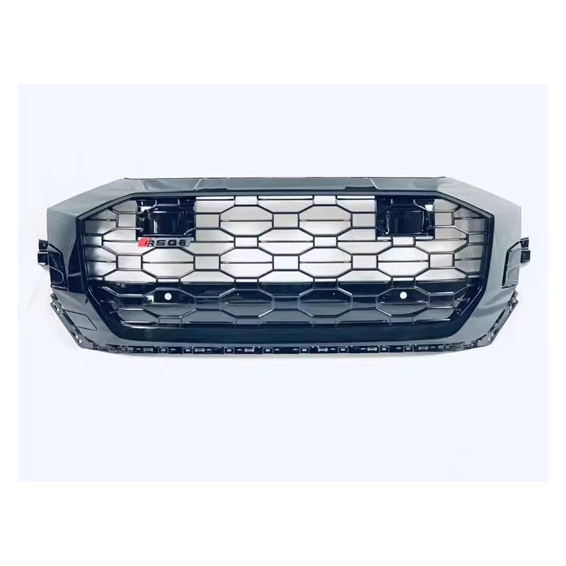 Suitable for the Front Honeycomb Mesh Grille 2019-2023, Suitable for Audi Q8/Sq8 Rsq8 Style Black Center Grille