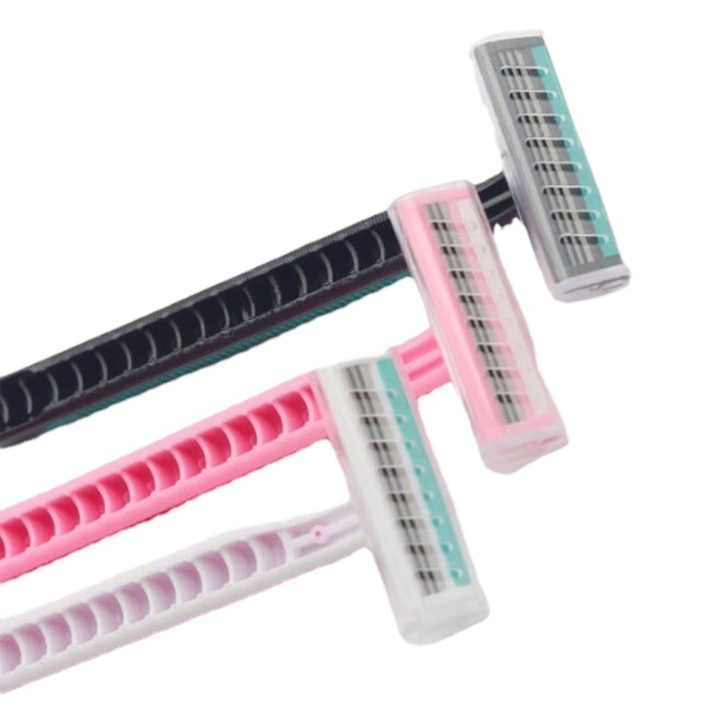 Disposable Shaver razor female razor razor armpit hair leg hair pubic hair 3-layer stainless steel blade