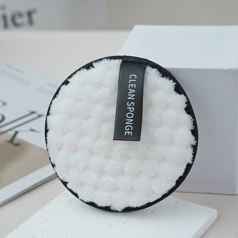 Esponja facial de doble cara para limpieza facial, removedor de maquillaje fácil de usar, esponja suave, diseño de piña, herramienta de limpieza y baño de algodón de azúcar.