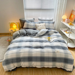 牛奶絨四件套床上用品加厚雙面冬季珊瑚法蘭法萊絨被套床單4件套