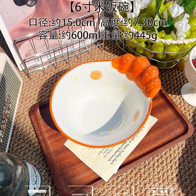 食器と食器セット クリーム風 クリエイティブ ホーム 高価値 釉下色 陶器 丼 一人用 食器 スプーン|undefined