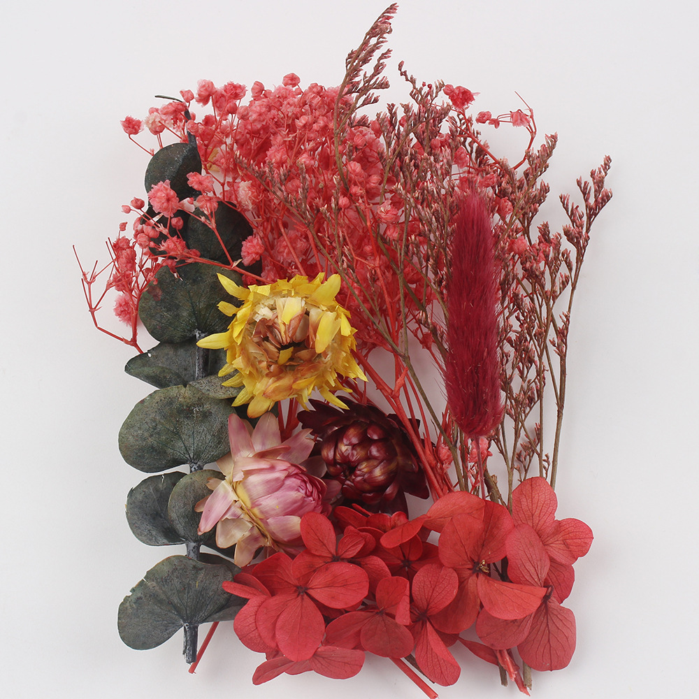 Flores secas preservadas hechas a mano, marco de fotos DIY, decoración mixta, materiales de aromaterapia, flores naturales, ramo de regalo para boda, San Valentín