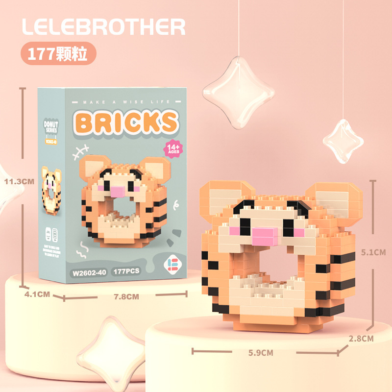 Compatible con Lego animal de dibujos animados muñecas osos de fresa Lina bloques de construcción para niños ensamblaje juguetes al por mayor